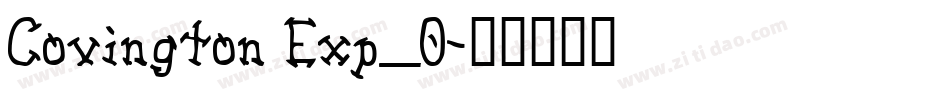 Covington Exp_0字体转换